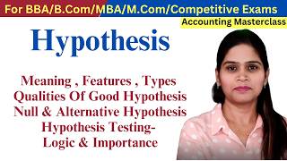 Hypothesis Meaning Types Importance | Null & Alternative Hypothesis | Hypothesis Test | Formulation