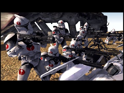 Assault on Droid Army Air Base - Men of War: Star Wars Mod Battle Simulator
