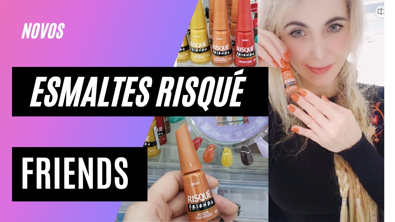 NOVA COLEÇÃO DE ESMALTES FRIENDS DA RISQUÉ | UNHAS DIVAS | MEU PREFERIDO NO SOFÁ COM AMIGOS #shorts