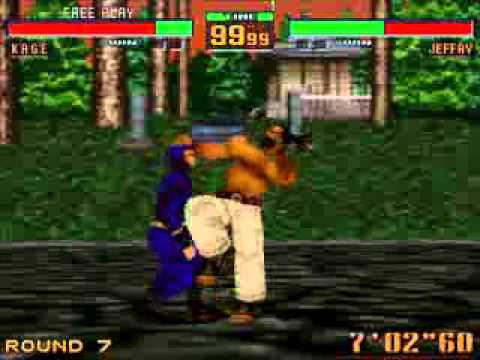 Virtua Fighter 2 - Jeffry vs Kage