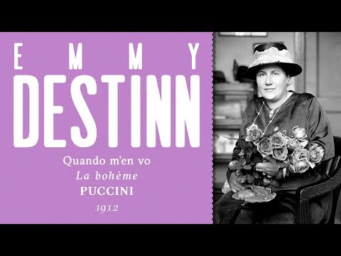 Emmy Destinn - Quando m'en vo [La bohème] - 1912
