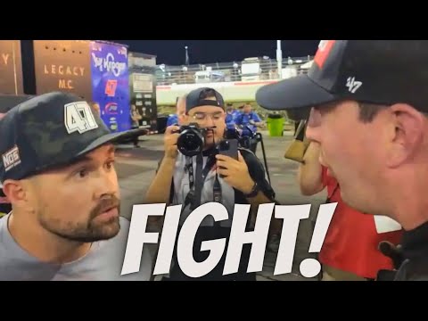 Former WWE 24/7 Champion Kyle Busch Fights Ricky Stenhouse Jr. At NASCAR All-Star Race