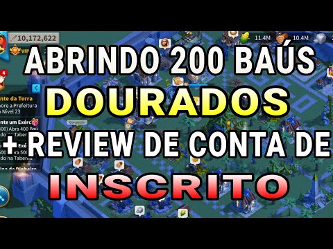 ABRINDO 200 BAÚS DOURADOS + REVIEW DE CONTA DE INSCRITO \\\ Mr Milionaire ///