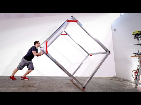 MAKING A GIANT FRAME FOR A 3D PRINTER  (from scratch) - GIANT 3D PRINTER BUILD PT. 1