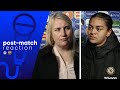 'WE RECOVERED WELL' | Emma Hayes & Jess Carter | Chelsea 0-1 Barcelona | Post-Match Reaction