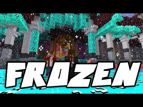 Minecraft FROZEN Blue Lucky Blocks Mod CHALLENGE Arendelle (Modded Minigame) | JeromeASF