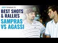 Pete Sampras vs Andre Agassi: Best ATP Shots & Rallies!