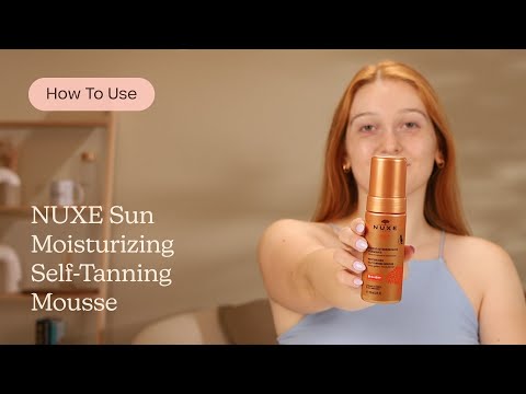 How to Use NUXE Sun Moisturizing Self-Tanning Mousse | Care to Beauty