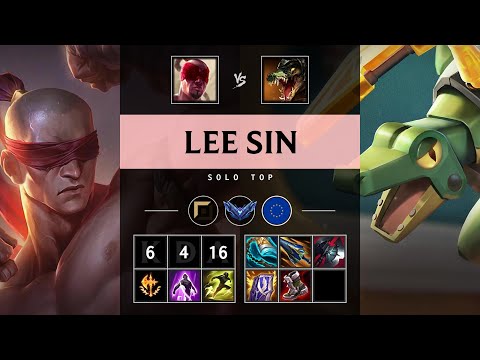 Lee Sin Top vs Renekton - EUW Diamond Patch 25.09