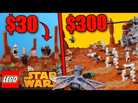 Building GEONOSIS in LEGO for $30 and $300!