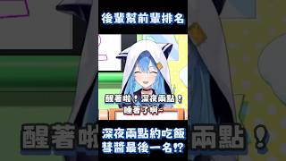 如果深夜兩點要約吃飯、彗醬竟然被後輩排最後一名 ! #hololive中文翻譯  #星街すいせい  #hololive中文翻譯