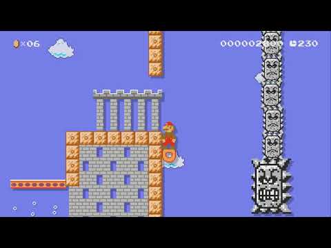 Twisty Thwomp Romp by some fool - Super Mario Maker 2 - No Commentary 1bw