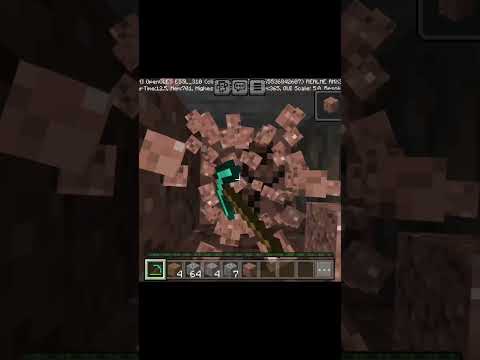 Crazy Gamer - digging for gold in Minecraft #shorts