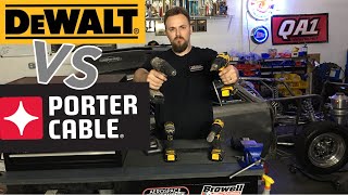 Dewalt 20-Volt MAX Lithium-Ion vs Porter cable Drill.