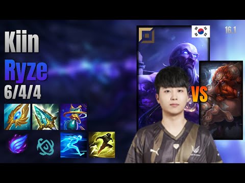 Kiin Top Ryze vs Gragas lol KR solo rank Full Game 16.1 | 기인 라이즈 vs 그라가스