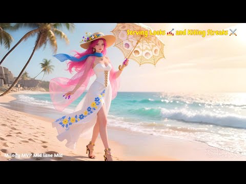 ⛱️ Milady MVP Mid lane : Serving Looks 💅 and Killing Streaks ⚔️ | HoK S12 Ranked Full Gameplay 36