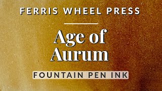 👑  Age of Aurum Caramel Shimmer Fountain Pen Ink Swatching and Comparison #fountainpenink