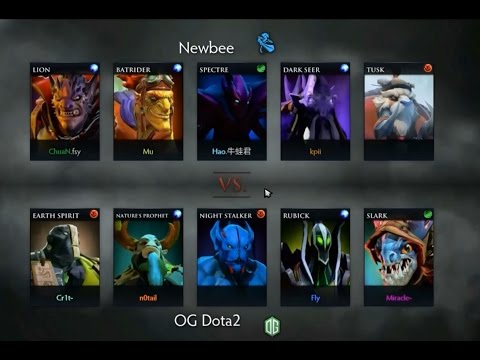 Dota 2 Miracle Slark Moscow epicenter final OG vs newbee