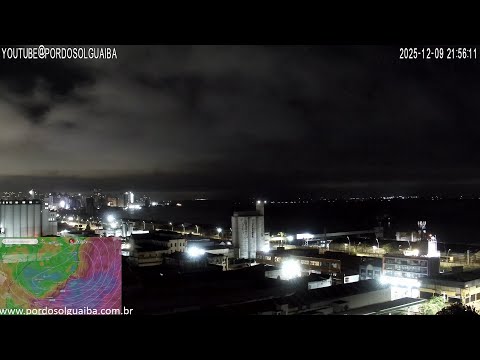 TRANSMISSAO 10/12/2025  CICLONE RIO GRANDE DO SUL - PORTO ALEGRE POA / GUAÍBA - LAGO GUAÍBA