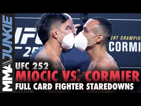 UFC 252 full fight card faceoffs from Las Vegas