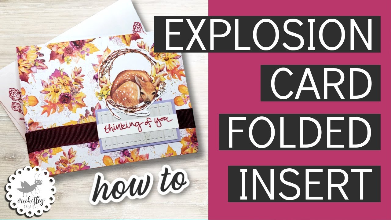 Explosion Card Folded Insert