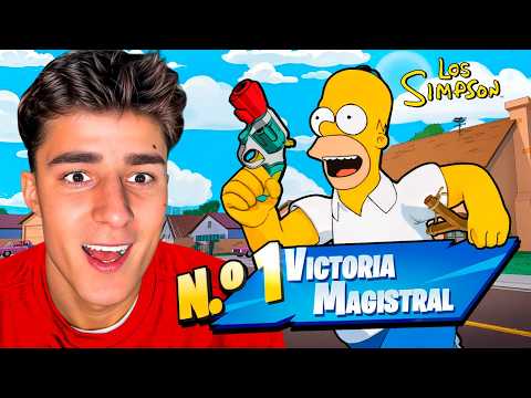 MY FIRST VICTORY in THE SIMPSONS x FORTNITE SEASON