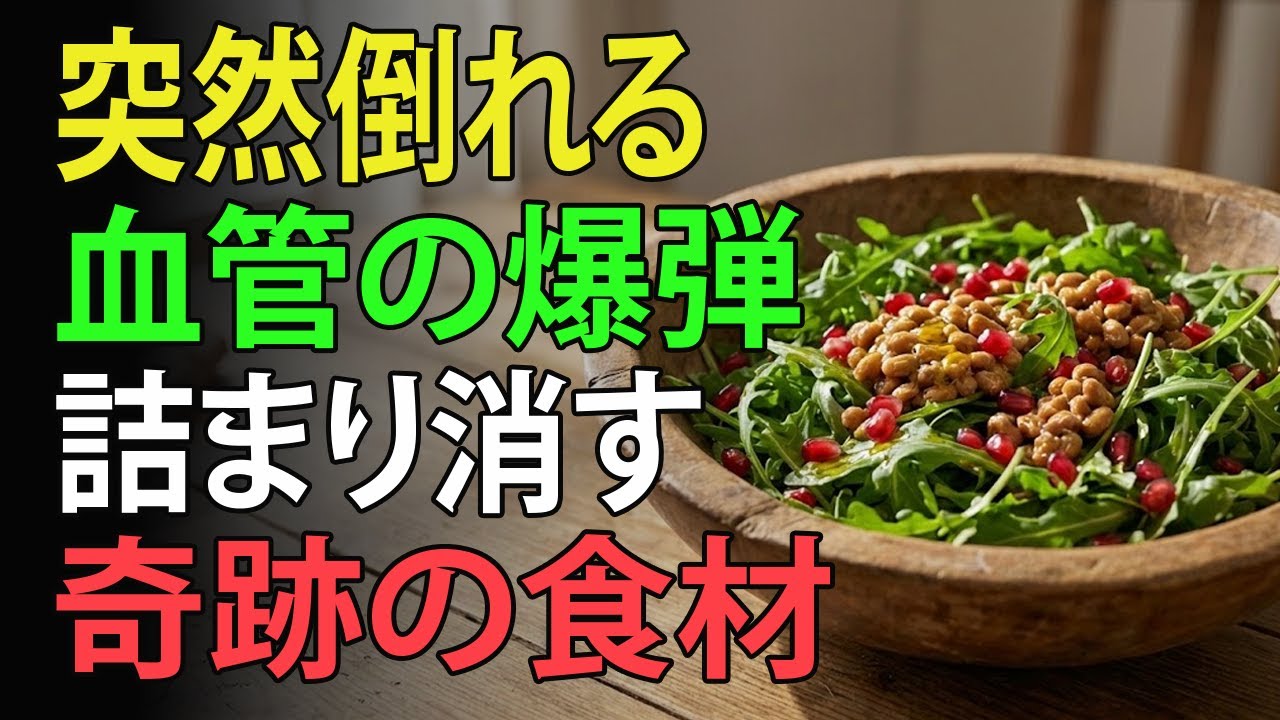 【科学的根拠あり】血管が若返る！詰まった動脈を掃除する「世界最高の食事」