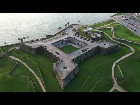Castillo de San Marcos - Saint Augustine, FL 4K Drone Footage