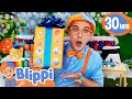 Blippi S Christmas Holiday Party A Festive Playdate With Blippi Educational Videos For Kids