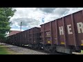 Norfolk Southern 93Z Herzog Ballast Train Johnson City TN 9 14 22