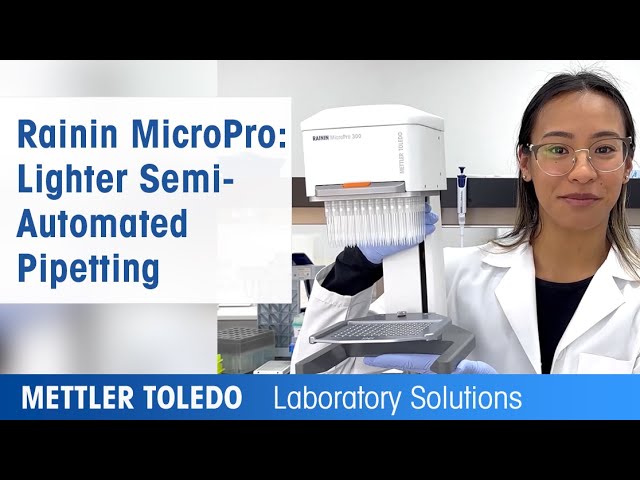 Die neue halbautomatische, kleine und günstige 96-Kanal Pipette von METTLER TOLEDO