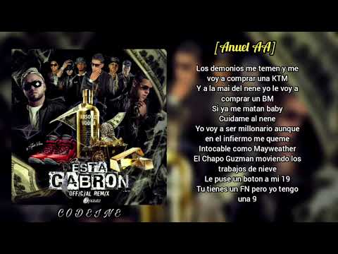 Esta Cabron Remix (LETRA) FT. Anuel AA, Yomo, Pusho, Almighty, D.Ozi & Jamby "El Favo"