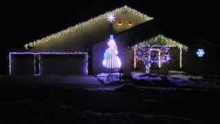 Wish Liszt by TSO - Flagstaff Christmas Light show - Cosmic Color ribbons