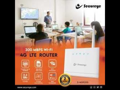 Secureye wireless or wi-fi 4g gsm router, 300mbps