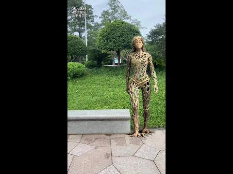 The tree girl came back to life #magic #funny