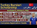 Study In Turkey 2026 Türkiye Bursları Application Process Fully Funded Scholarship Guide