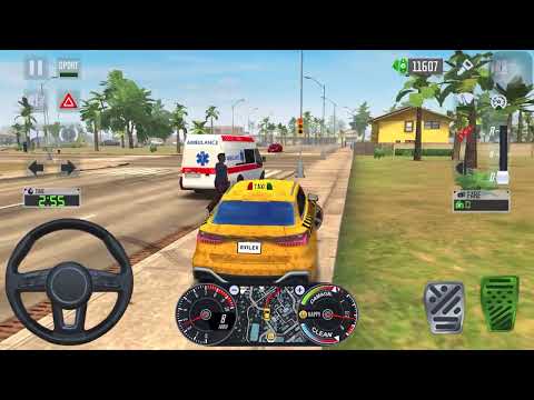 TAXI BMW SPORTS CAR DRIVER SPEEDING IN LA TaxiSim 2020 - City Car Driving - Android IOS Gameplay