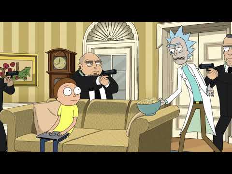 Rick and Morty in the Oval Office