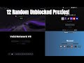 12 Random UnbIocked Websites For School