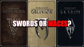 Morrowind Oblivion Skyrim - Sword and Mace Deep Nerd Analysis