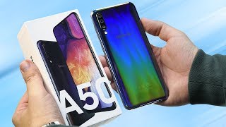 Распаковка Samsung Galaxy A50 за 19 990 рублей. Готовим сравнение с Honor 10i, Redmi Note 7 и A30!