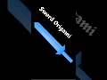 ️ Easy Sword Origami How To Make Paper Sword Paper Weapon Origami Paperweapons Papercraft