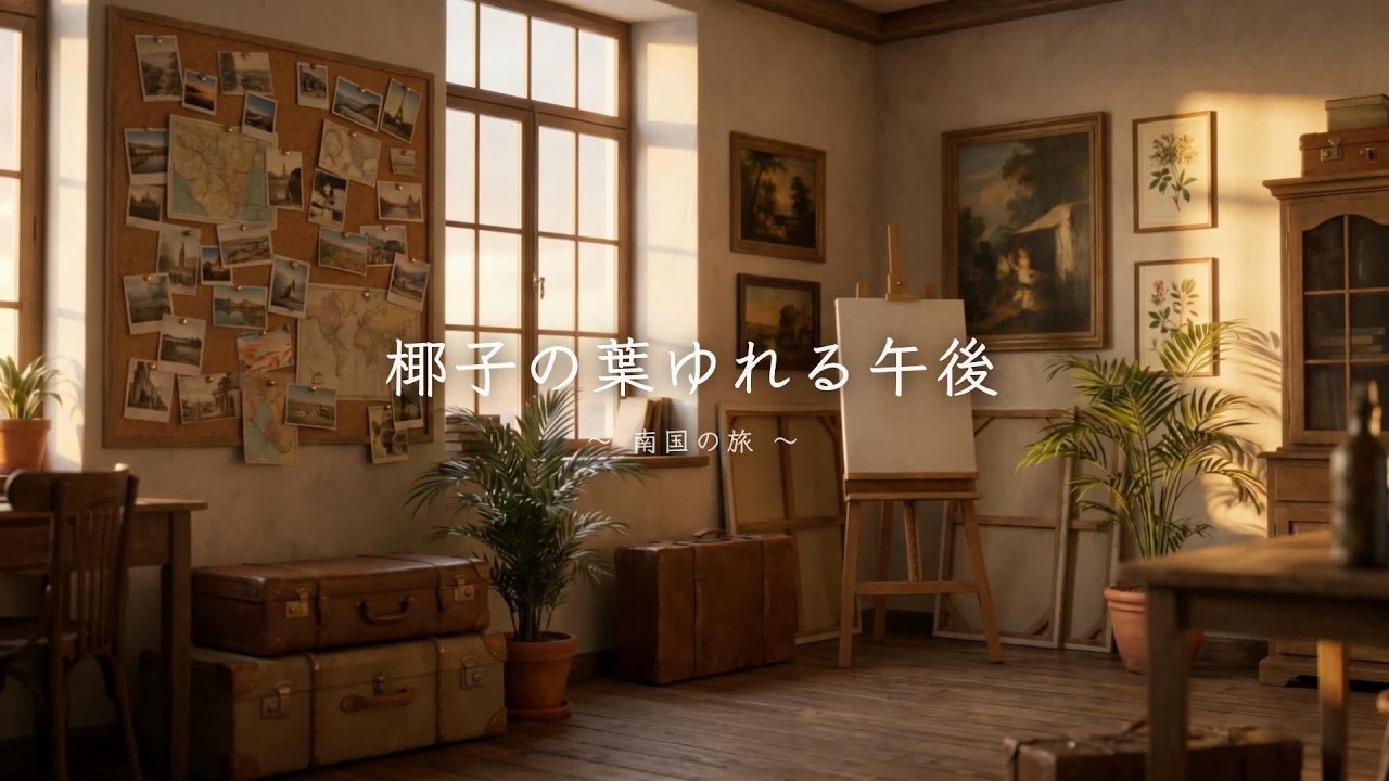 椰子の葉ゆれる午後