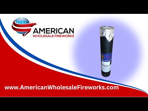 Shell - 62mm Red Ring, Blue Bowtie - PFX96T ... Available at American Wholesale Fireworks!