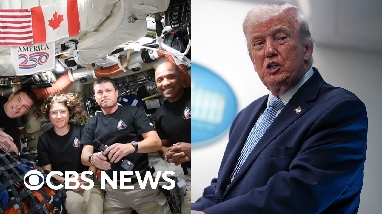 Trump speaks with Artemis II crew | full video