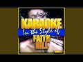 Fireflies (In the Style of Faith Hill) (Karaoke Version)