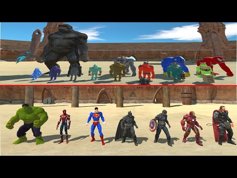 The Avengers Against The Rebellion Of The Monkeys - Animal Revolt Battle Simulator