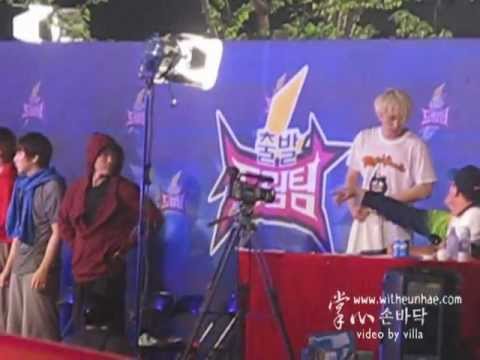 [掌心witheunhae] 110821【 EunHae ~♥ 】Dream Team Recording ~ HIGH FIVE n' HUGGING ≧▽≦