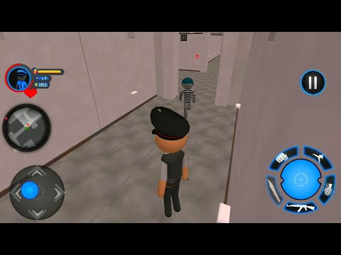 Stickman Police Chase Gangster Hero Prison Escape : Stickman Police Hero Crime - Gameplay