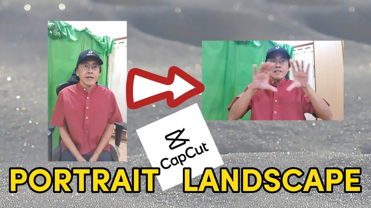 How to Convert a Vertical Video to A Landscape Video in Capcut - Edit Tutorial